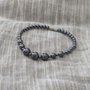 Elegant Hematite Beaded Bracelet